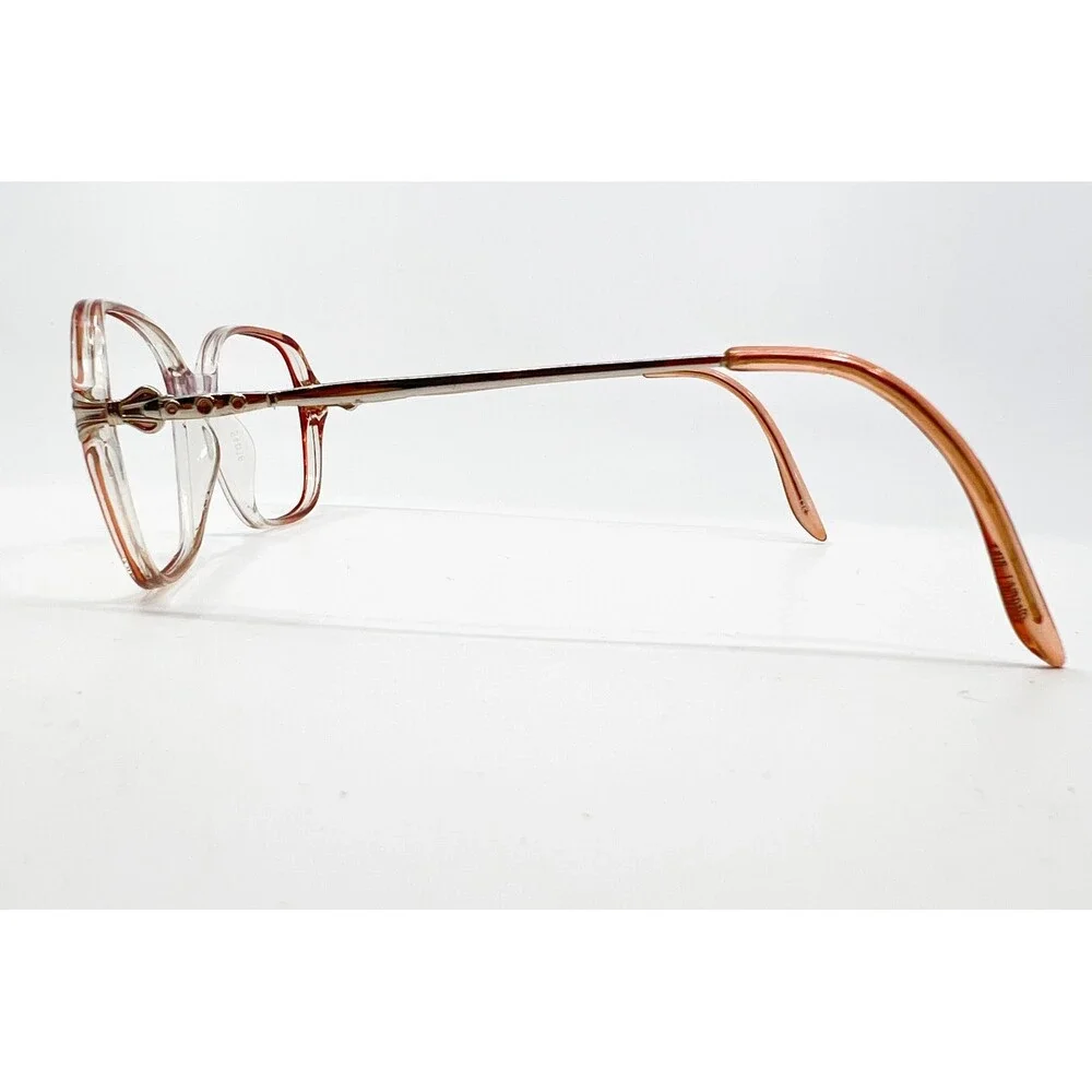 Gloria Vanderbilt Eyeglasses Womens Peach Clear 774 Zyloware 069 51-17-135